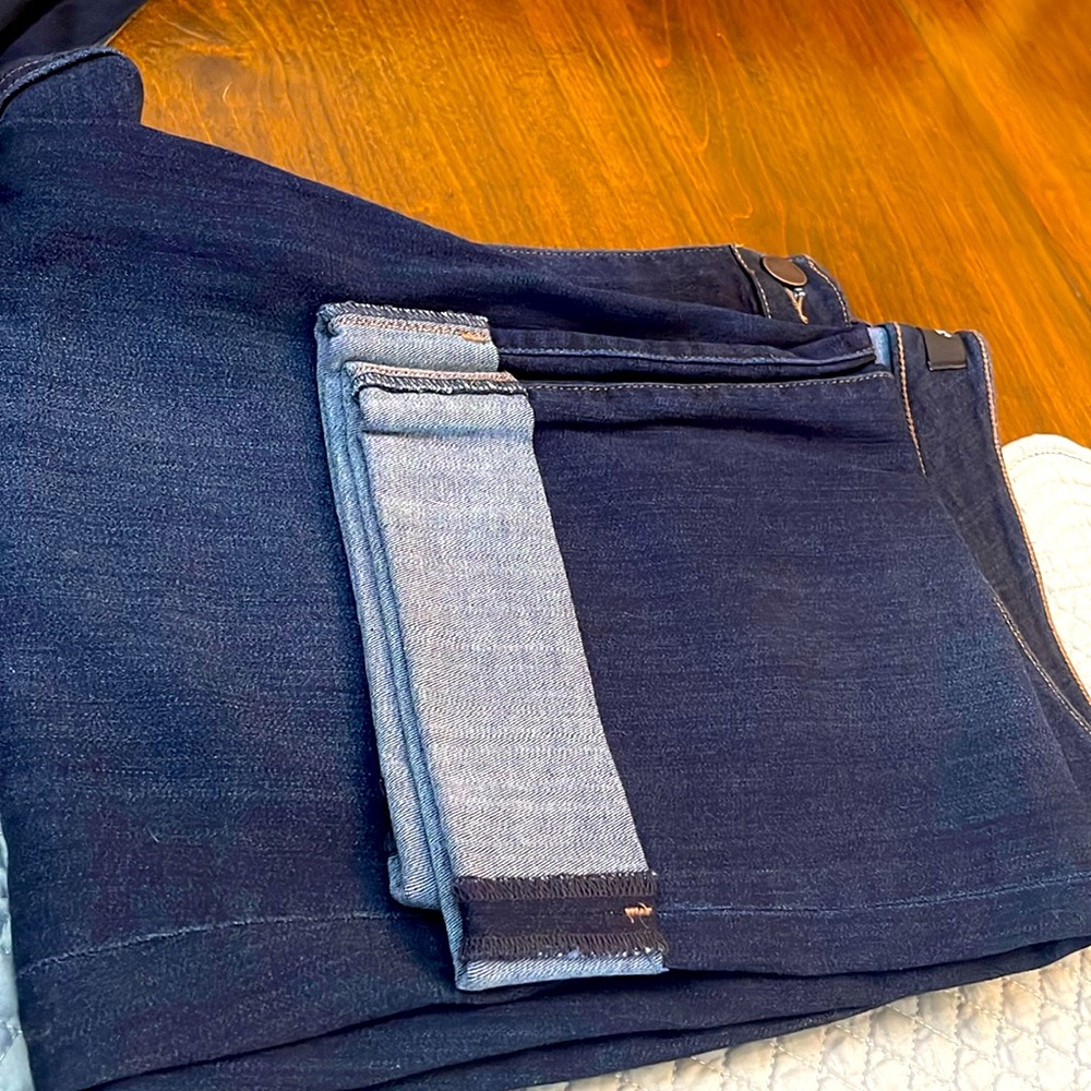 LIVERPOOL, Charlie crop wide rolled cuff jeans